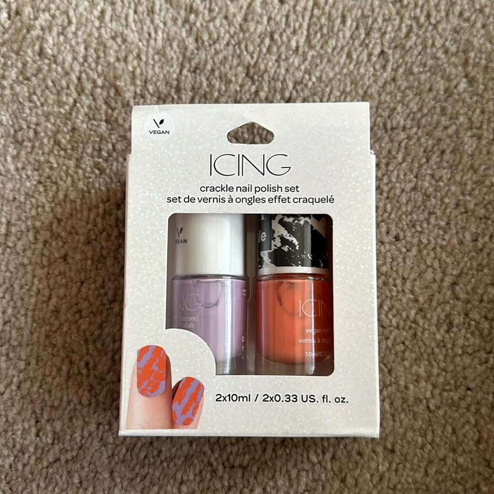Cute nail polish in the brand icing